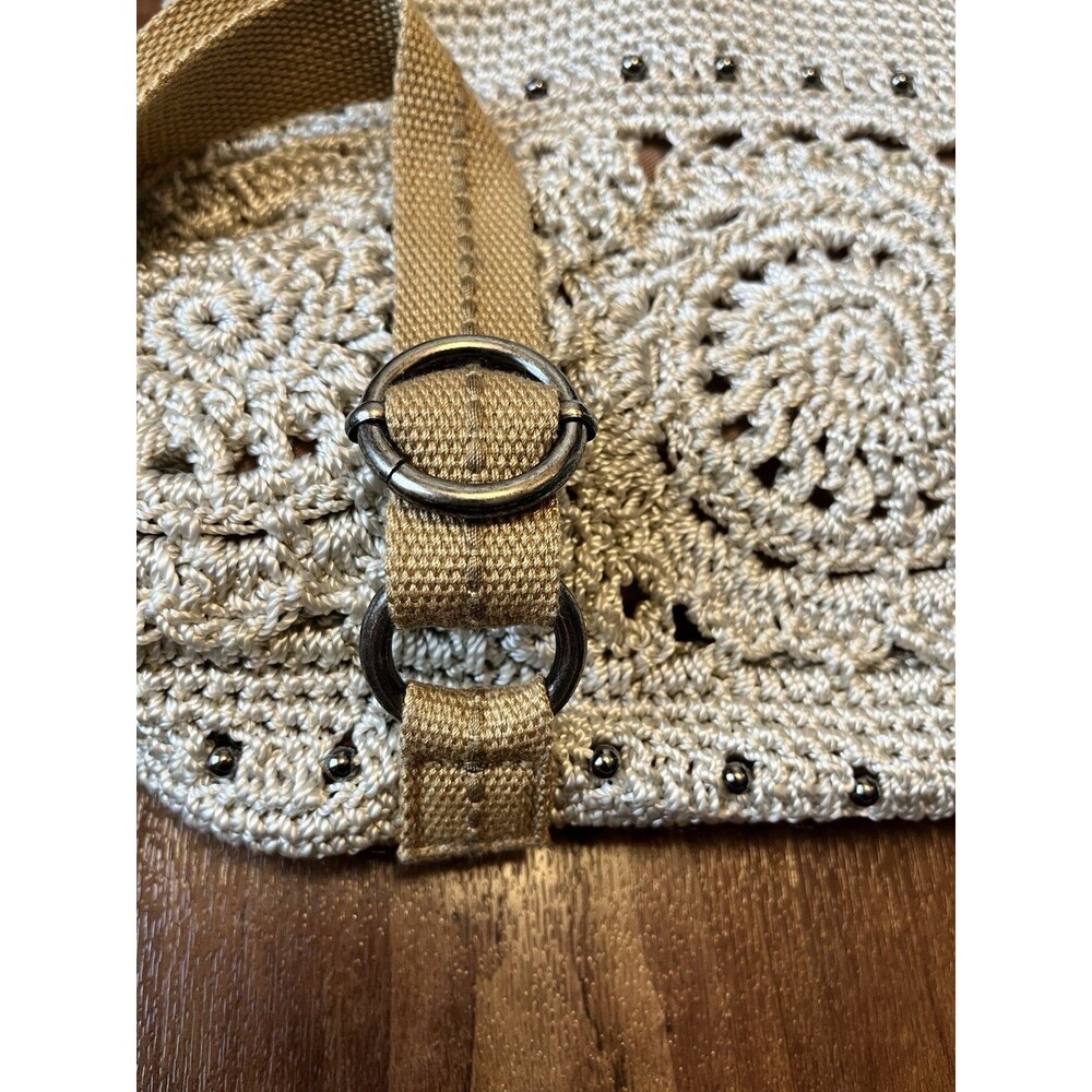 Handcrafted Cream Crochet Backpack – Women Bags - Picture 8 of 8
